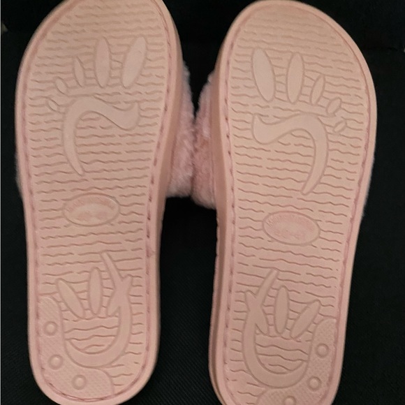 Pink Valentine’s fuzzy slippers. - Picture 4 of 10
